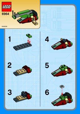 Notice / Instructions de Montage - LEGO - 6964 - BOBA FETT'S SLAVE: Page 1