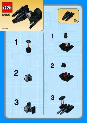 Notice / Instructions de Montage - LEGO - 6965 - TIE INTERCEPTOR: Page 1