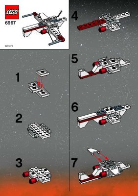 Notice / Instructions de Montage - LEGO - 6967 - Mini ARC Fighter: Page 1