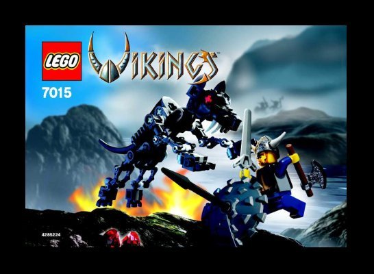 Notice / Instructions de Montage - LEGO - 7015 - Viking Warrior challenges the Fenris Wol: Page 1