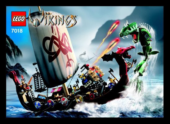 Notice / Instructions de Montage - LEGO - 7018 - Viking Ship challenges the Midgard Serpe: Page 1