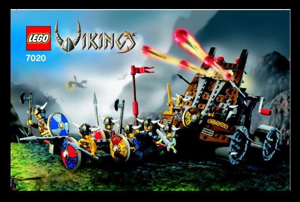 Notice / Instructions de Montage - LEGO - 7020 - Army of Vikings with Heavy Artillery Wag: Page 1