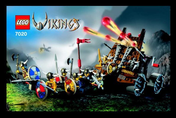 Notice / Instructions de Montage - LEGO - 7020 - Army of Vikings with Heavy Artillery Wag: Page 1