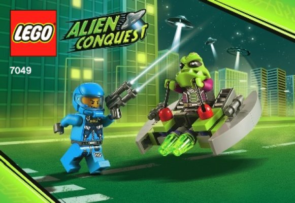 Notice / Instructions de Montage - LEGO - 7049 - Alien Striker: Page 1