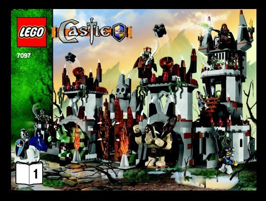 Notice / Instructions de Montage - LEGO - 7097 - Trolls' Mountain Fortress: Page 1