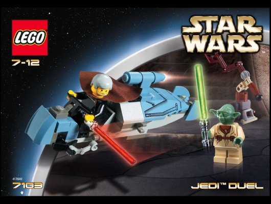 Notice / Instructions de Montage - LEGO - 7103 - Jedi™ Duel: Page 1