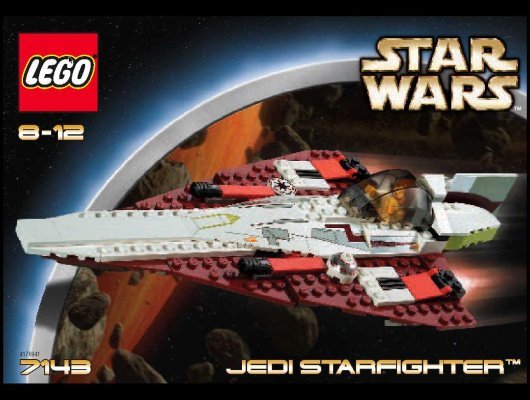 Notice / Instructions de Montage - LEGO - 7143 - Jedi Starfighter™: Page 1