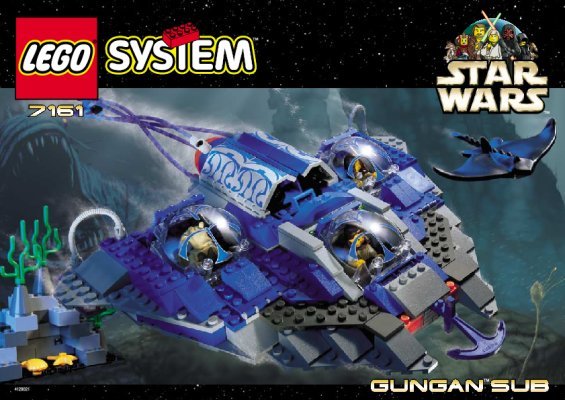 Notice / Instructions de Montage - LEGO - 7161 - Gungan' Sub: Page 1