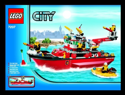 Notice / Instructions de Montage - LEGO - 7207 - Fire Boat: Page 1