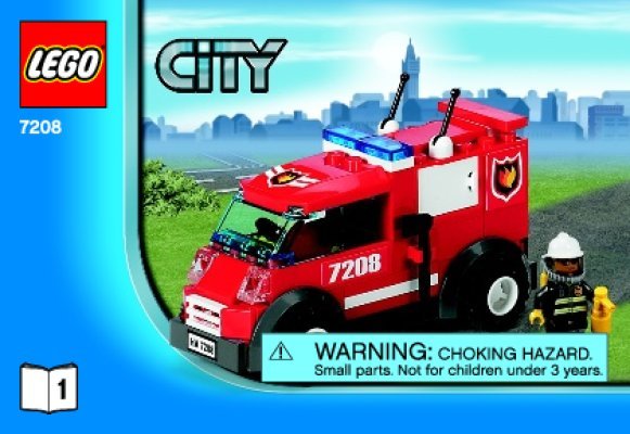 Notice / Instructions de Montage - LEGO - 7208 - Fire Station: Page 1