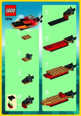 Notice / Instructions de Montage - LEGO - 7218 - Boat: Page 1