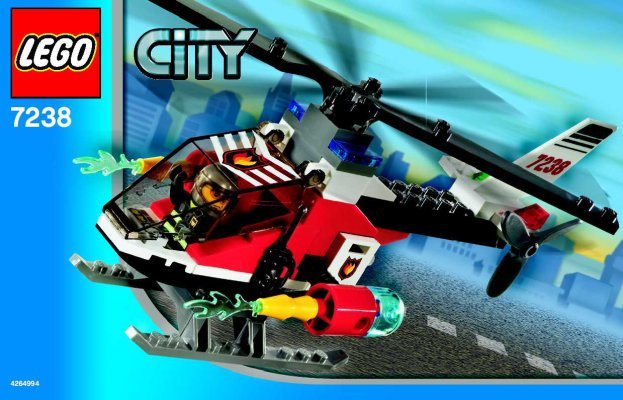 Notice / Instructions de Montage - LEGO - 7238 - Fire Helicopter: Page 1