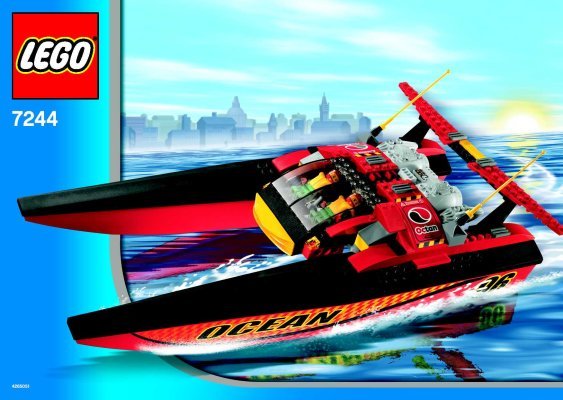 Notice / Instructions de Montage - LEGO - 7244 - Speedboat: Page 1