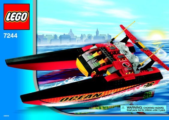 Notice / Instructions de Montage - LEGO - 7244 - Speedboat: Page 1