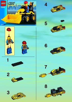 Notice / Instructions de Montage - LEGO - 7246 - Mini-Digger: Page 1