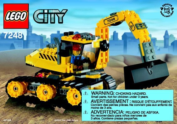 Notice / Instructions de Montage - LEGO - 7248 - Digger: Page 1