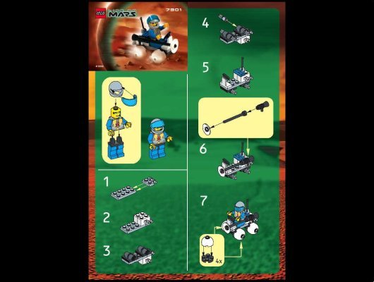 Notice / Instructions de Montage - LEGO - 7301 - ROVER: Page 1