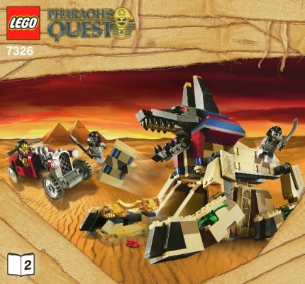 Notice / Instructions de Montage - LEGO - 7326 - Rise of the Sphinx: Page 1