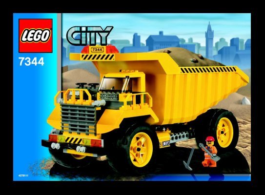 Notice / Instructions de Montage - LEGO - 7344 - Dump Truck: Page 1