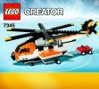 Notice / Instructions de Montage - LEGO - 7345 - Transport Chopper: Page 1