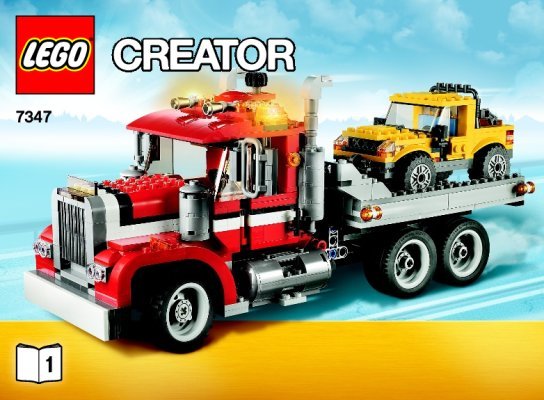 Notice / Instructions de Montage - LEGO - 7347 - Highway Pickup: Page 1