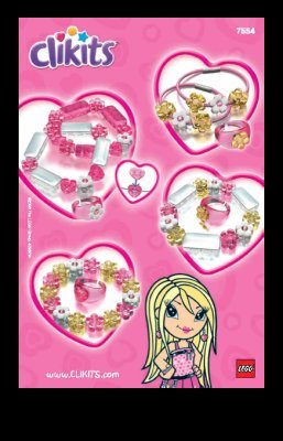 Notice / Instructions de Montage - LEGO - 7554 - Pearly Pink Bracelet & Bands: Page 1