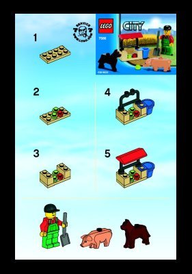 Notice / Instructions de Montage - LEGO - 7566 - Farmer: Page 1