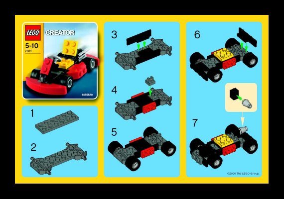 Notice / Instructions de Montage - LEGO - 7601 - Go-Kart: Page 1