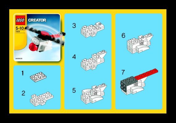 Notice / Instructions de Montage - LEGO - 7609 - Rescue Chopper: Page 1