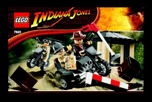 Notice / Instructions de Montage - LEGO - 7620 - Indiana Jones™ Motorcycle Chase: Page 1