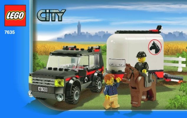 Notice / Instructions de Montage - LEGO - 7635 - 4WD with Horse Trailer: Page 1