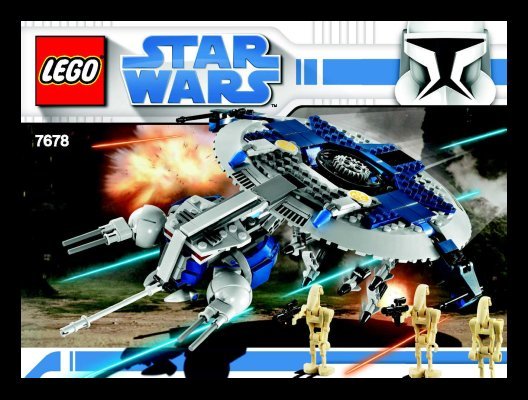 Notice / Instructions de Montage - LEGO - 7678 - Droid Gunship™: Page 1