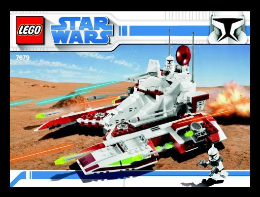 Notice / Instructions de Montage - LEGO - 7679 - Republic Fighter Tank™: Page 1