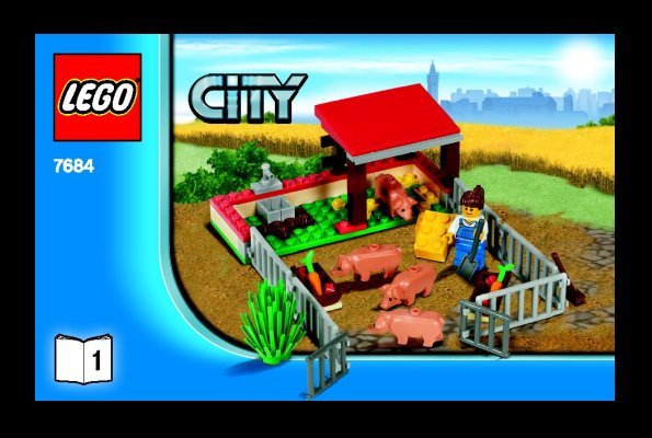 Notice / Instructions de Montage - LEGO - 7684 - Pig Farm & Tractor: Page 1