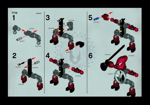 Notice / Instructions de Montage - LEGO - 7719 - QUICK Good  Guy Red: Page 1