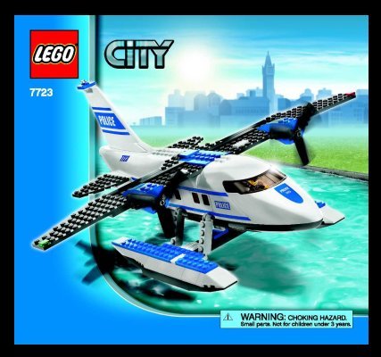 Notice / Instructions de Montage - LEGO - 7723 - Police Pontoon Plane: Page 1