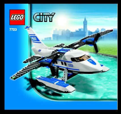 Notice / Instructions de Montage - LEGO - 7723 - Police Pontoon Plane: Page 1