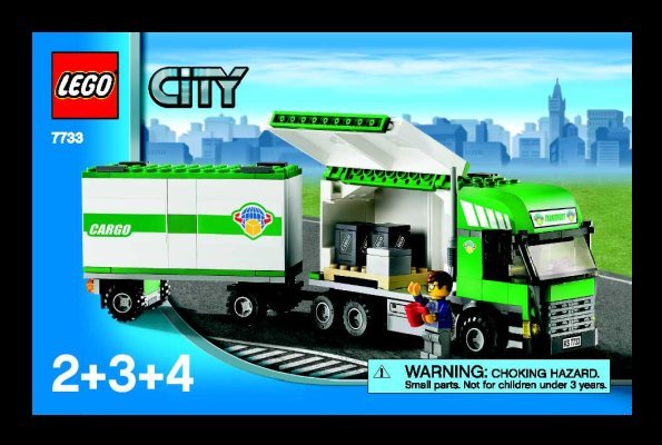 Notice / Instructions de Montage - LEGO - 7733 - Cargo Truck & Forklift: Page 1