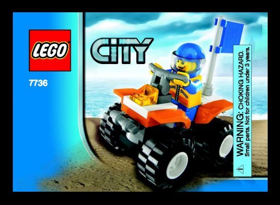 Notice / Instructions de Montage - LEGO - 7736 - Coast Guard Quad Bike: Page 1