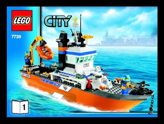 Notice / Instructions de Montage - LEGO - 7739 - Coast Guard Patrol Boat & Tower: Page 1