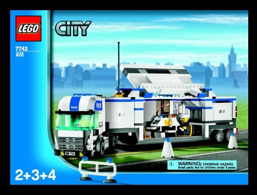 Notice / Instructions de Montage - LEGO - 7743 - Police Command Center: Page 1