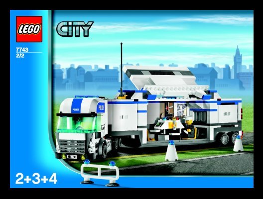 Notice / Instructions de Montage - LEGO - 7743 - Police Command Center: Page 1