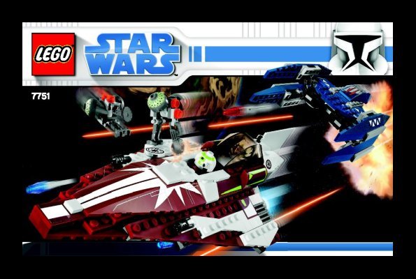 Notice / Instructions de Montage - LEGO - 7751 - Ahsoka's Starfighter™ & Droids™: Page 1