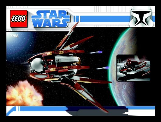 Notice / Instructions de Montage - LEGO - 7752 - Count Dooku's Solar Sailer™: Page 1