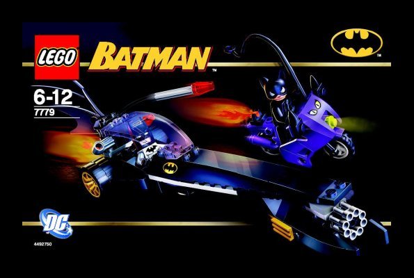 Notice / Instructions de Montage - LEGO - 7779 - The Batman™ Dragster: Catwoman™ Pursuit: Page 1