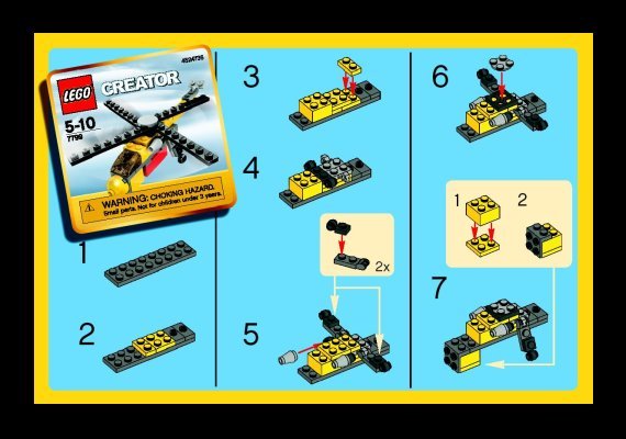 Notice / Instructions de Montage - LEGO - 7799 - Cargo Chopper: Page 1