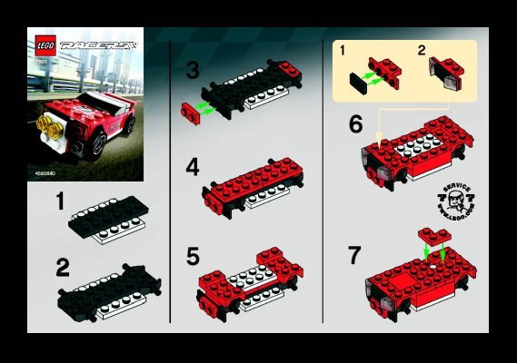 Notice / Instructions de Montage - LEGO - 7801 - Rally Racer: Page 1