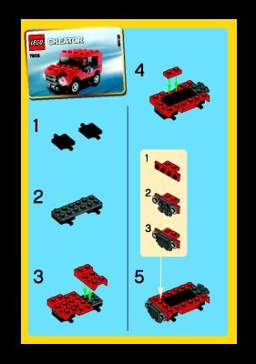 Notice / Instructions de Montage - LEGO - 7803 - Jeep: Page 1