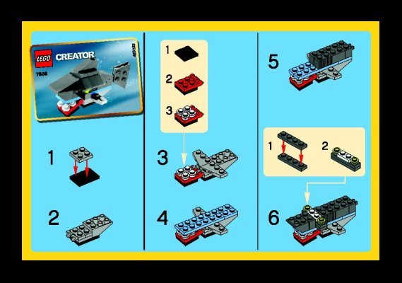 Notice / Instructions de Montage - LEGO - 7805 - Shark: Page 1