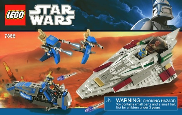 Notice / Instructions de Montage - LEGO - 7868 - Mace Windu's Jedi Starfighter™: Page 1